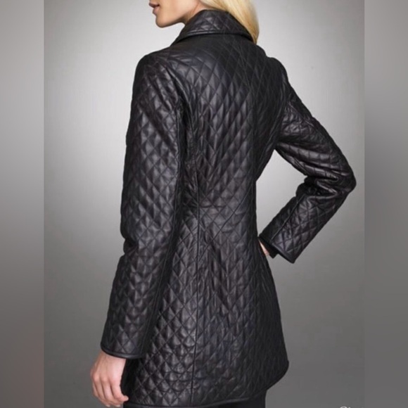 Neiman Marcus Leather Coat - Picture 3 of 7